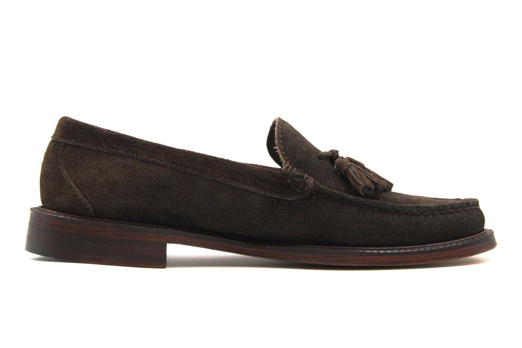 Tassel Loafers, Chocolate Suede