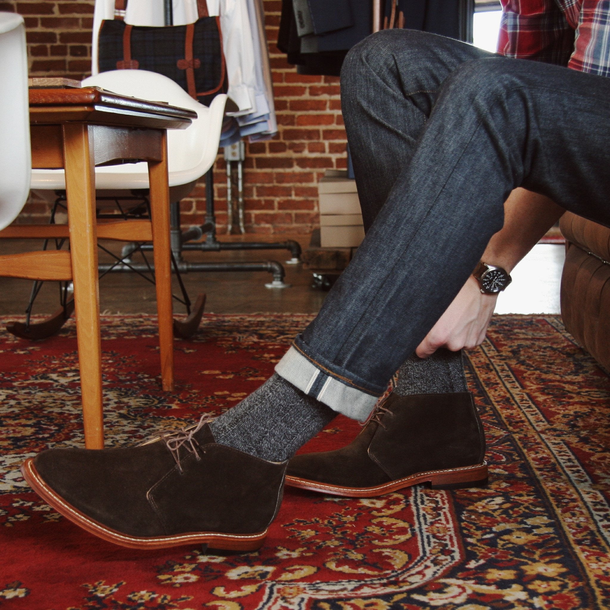 Campus Chukka, Chocolate Suede – THOMAS WAGES